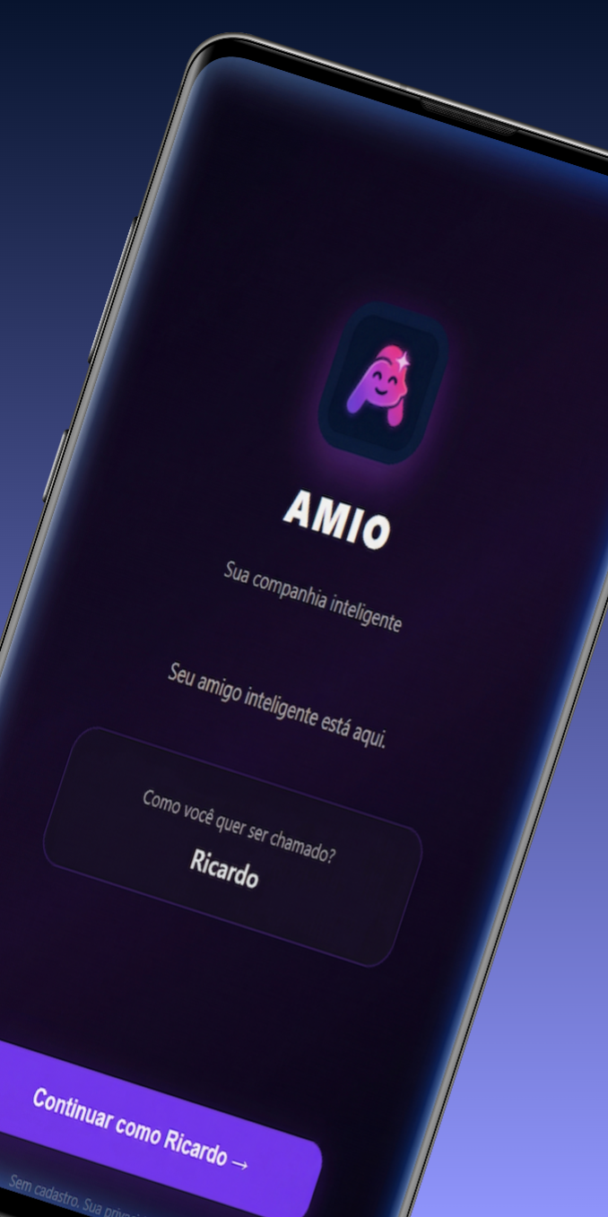 Tela principal do Amio